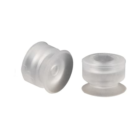 Fipa Flat vacuum cup diam. 8 mm, Silicone transparent 102.008.497.2